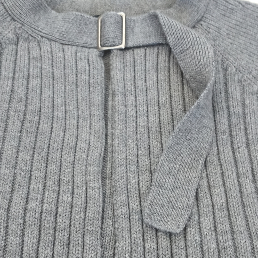 *Relisted* Be Women's Merino Wool Grey Open Cardigan Sweater Patch Elbow M - Picture 5 of 11